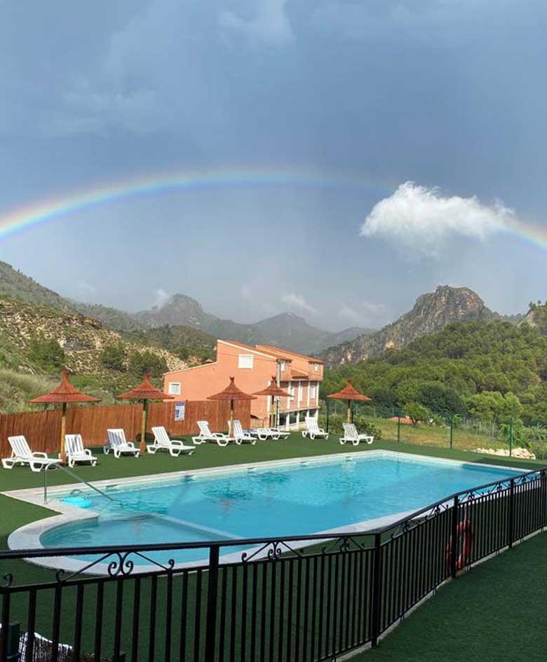vista piscina